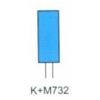Pointes Montées K+M 732 Bleues (X12) (732.HP.050)