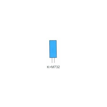 Pointes Montées K+M 732 Bleues (X12) (732.HP.050)