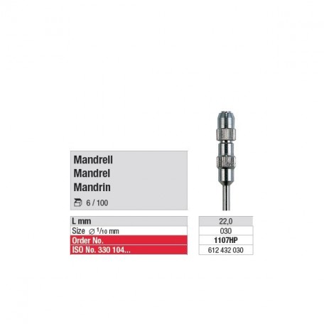 Mandrin 3 mm pour Occlupol et brosse en acier (x6)