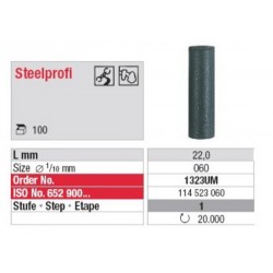 Polissoir Steelprofi non monté Noir Cylindre 6.0 mm (x100)