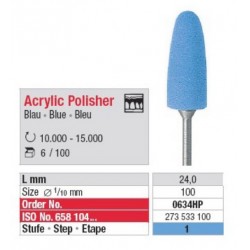 Polissoirs Acrylic Polisher Bleu foncé 10 mm (x6)