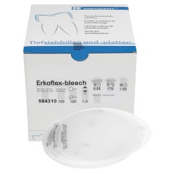 Erkoflex-bleach, 1,00mm, Ø 120mm, transp. (x100)